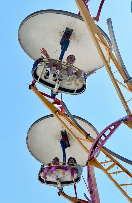 The Paratrooper Ride was popular at the weekend's Lemoore Days. 